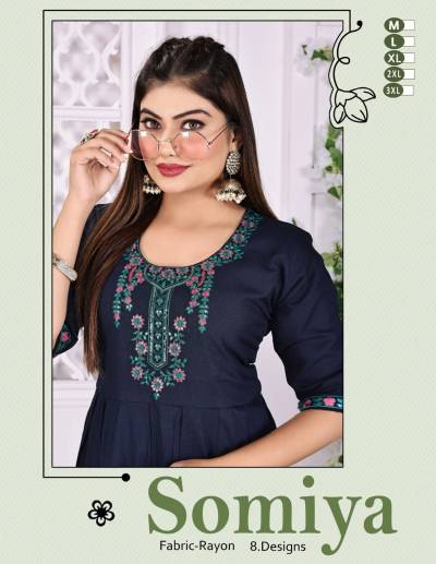 SOMIYA BY FT DESIGNER RAYON KURTIS WHOLESALER IN INDIA